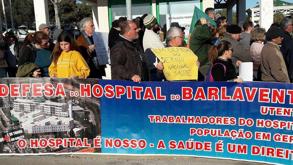 Concentração junto ao Hospital do Barlavento Algarvio 