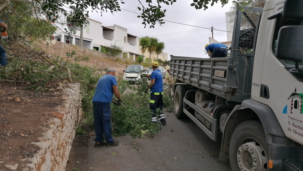 Ação de limpeza e corte de ervas na urbanização Calado de Sousa